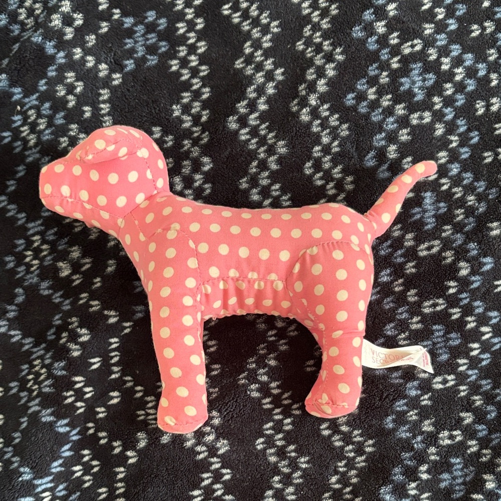 Victoria’s Secret Y2K Polka Dot Dog Plush Toy - Pink